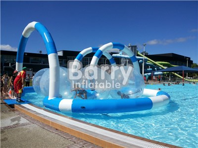 PVC Material Fashionable Water Balls , Inflatable Water Walking Balls With Track On Pool BY-Ball-023